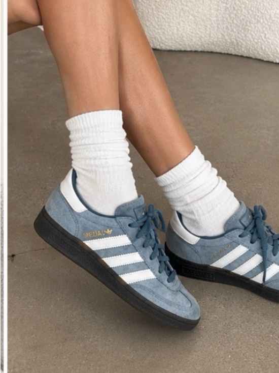 adidas Shoes - adidas spezials Blue Suede shoes Sneakers with White Stripes dark gum soles 7/9